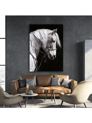 Gülsen Art Dekoratif Horse Hd Baskı Kanvas Tablo Hd Dijital Baskı Dikey Kanvas Tablo 51
