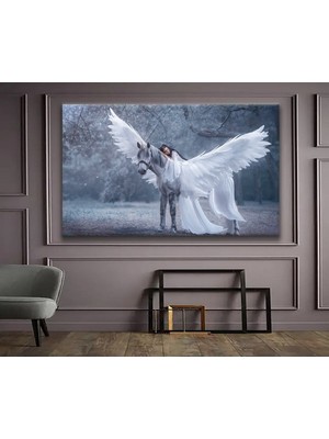 Dekoratif Tasarım Pegasus Hd Baskı Kanvas Tablo Hd Dijital Baskı Yatay Kanvas Tablo 4