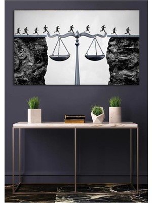 Terazi Köprülü Hd Baskı Kanvas Tablo Hd Dijital Baskı Yatay Kanvas Tablo Dekoratif