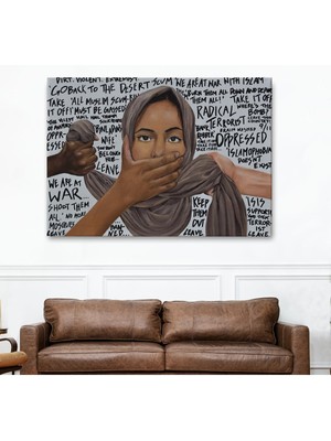 Gülsen Art Hd Dijital Baskı Yatay Kanvas Tablo Pagliari Farkındalığıtablosu