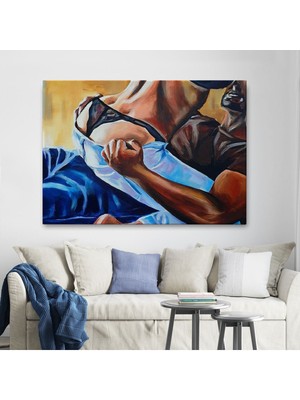 Gülsen Art Yatak Odası Dekoratif Duvar TABLOSU-6657 Hd Dijital Baskı Yatay Kanvas Tablo