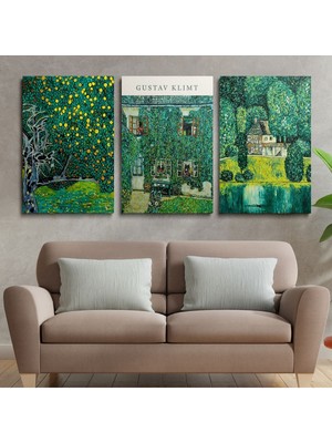 3'lü Set Kanvas Duvar Tablosu Hd Dijital Baskı Dikey Canvas Tablo Boho Klasik Modern Eu 198