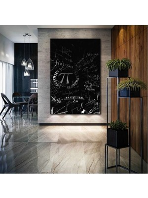 Gülsen Art Pi Sayısı Matematik Formüller Hd Dijital Baskı Dikey Panoramik Kanvas Tablo AR030156