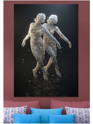 Gülsen Art Identical Woman Hd Baskı Kanvas Tablo Hd Dijital Baskı Dikey Kanvas Tablo Dekoratif