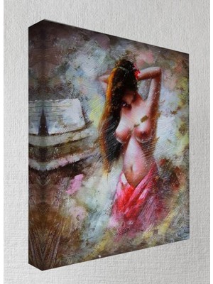 Gülsen Art Hd Baskı Kanvas Tablo - Nü Resimler- NU53 Hd Dijital Baskı Kare Kanvas Tablo 5632