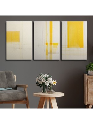 3'lü Set Kanvas Duvar Tablosu Canvas Tablo Boho Klasik Modern Eu 183