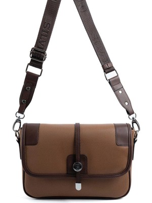 Silver & Polo Karamel - Kahve SP1182 Kadın Çapraz Çanta