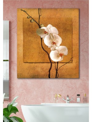 Gülsen Art Altın Tomurcuk Hd Baskı Kanvas Tablo Hd Dijital Baskı Dikey Kanvas Tablo Dekoratif