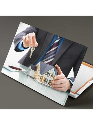 Gülsen Art Emlak Ev Real Estate Anahtar Inşaat Mühendisliği Hd Dijital Baskı Yatay Kanvas Tablo