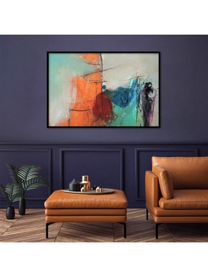 Gülsen Art Yağlı Boya Görünümlü Boya Görünümlü Soyut Tablo Hd Dijital Baskı Yatay Kanvas Tablo 6433