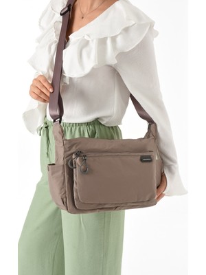 Rky Serenity Sanmorris Kadın 3 Gözlü Paraşüt Kumaş Ayarlanabilir Çapraz Askılı Çanta