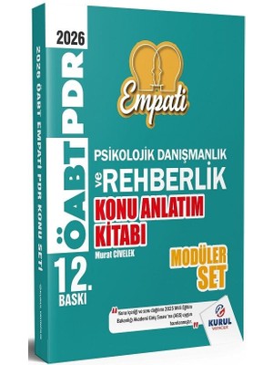 Kurul 2026 Öabt Meb-Ags Rehberlik Empati Konu Anlatımlı Modüler Set 12. Baskı - Murat Civelek Kurul Yayıncılık