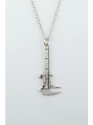 IDR Kumpas Gümüş Kaplama Düz Zincir Kolye