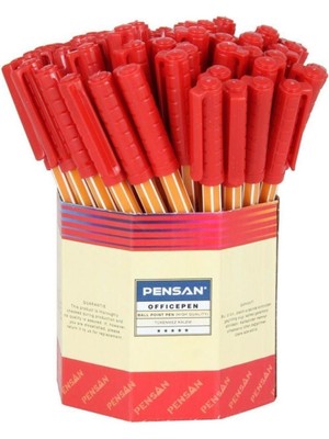 Pensan Tükenmez Kalem Office Pen Kırmızı 1010 Tekli (1 Adet)