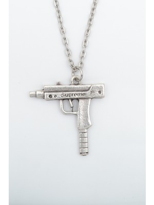 IDR Uzi Gümüş Kaplama Düz Zincir Kolye