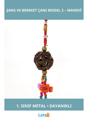 Letsii Metal Şans ve Bereket Sembollü Dayanıklı Dekoratif Çan