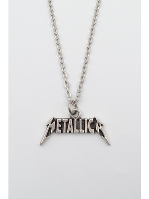 IDR Metallica Gümüş Kaplama Düz Zincir Kolye