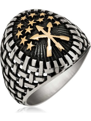 Gumush ​Gümüş Çerkes Erkek Yüzük