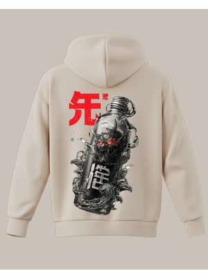 Şişede Şeytan Baskılı Sweatshirt