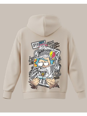 Rick And Morty Rick Baskılı Sweatshirt