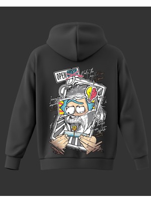 Rick And Morty Rick Baskılı Sweatshirt