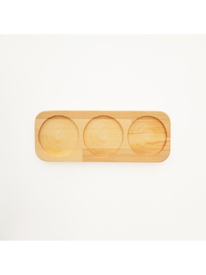 Yat Design & Crafts Doğal Ahşap Yüksek Kalite Sunum Tepsisi Çay & Kahve Servisi, Baharatlık