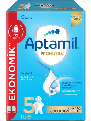 Aptamil 5 Çocuk Devam Sütü 1000 gr 2-3 Yaş