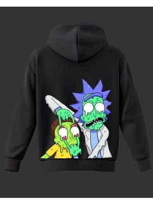 Rick And Morty Baskılı Sweatshirt