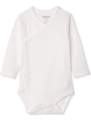 Tiffany Unisex Zıbın Body Interlok V Yaka Uzun Kol