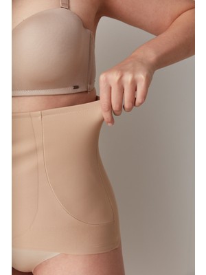 Bej Premium Bel Korsesi