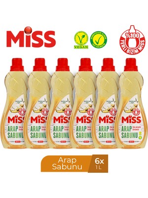 Miss Sıvı Arap Sabunu 1000 ml x 6 Adet
