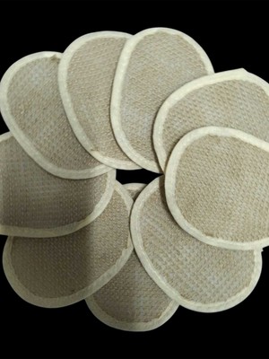 8 Adet Jüt Ip Doğal Banyo Lifi | Spa, Hamam, Sauna, Otel, Masaj Salonu Bez Poşette Saklayınız