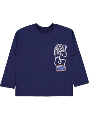 Civil Boys Tiger Baskılı - Etiketli 10-13 Yaş Sweatshirt