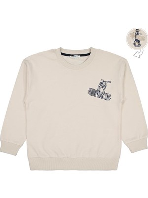 Civil Boys Snowboarding Baskılı 6-9 Yaş Sweatshirt