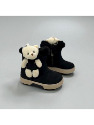 Rexba Ayıcık Desenli Kız Çocuk Kaymaz Taban Bot