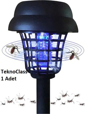 TeknoClass 1 Adet Solar Güneş Enerjili Bahçe Aydınlatma Sivrisinek Böcek Savar