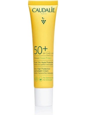 Caudalie Vinosun SPF50+ yüksek korumalı hafif güneş kremi, yüz ve vücut kullanımı için, 40 ml