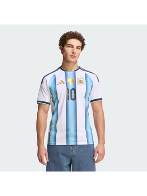 adidas Arjantin 26 Messi İç Saha Erkek Beyaz Forma.-