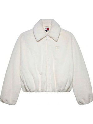 Tommy Hilfiger Tjw Suni Kürk Kadın Beyaz Ceket DW0DW21669YBH
