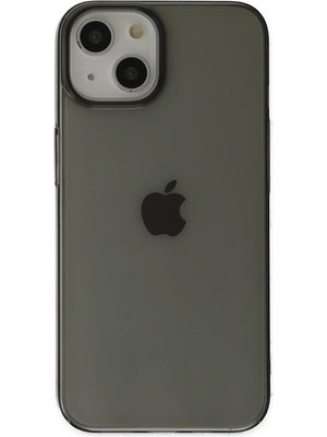 iPhone 14 Plus Kılıf Pc Sert Şeffaf Kapak - Siyah - FKU8425-7710
