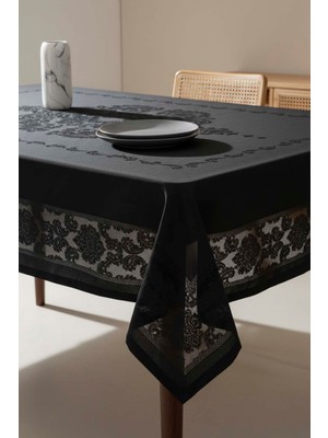 Jumbo Jakar Siyah Sıvı Itici Leke Tutmaz Masa Örtüsü 160X220 cm