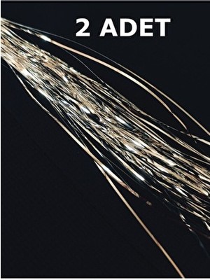 Aktar Halil 2 Parlak Gümüş Rengi Gelin Teli Çile Zarif Tasarım 45 cm Uzunluk