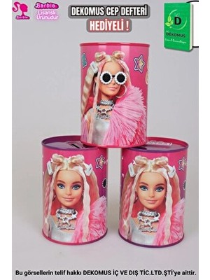 Barbie "dekomus Cep Defteri Hediyeli" Lisanslı "tekli" Kumbara