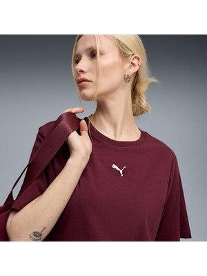 Puma Ess Relaxed Tee Kadın T-Shirt 684971-60 Exotic Red