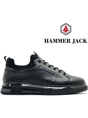 Hammer Jack 102-24815-M Surrey Deri Casual Erkek Ayakkabı Siyah-Cilt