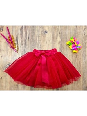 BBA Tulle Store Kırmızı Tütü Etek,kız Çoçuk Kırmızı Etek,23 Nisan Tütü Etek (Astarlı) Tütü Kırmızı Etek
