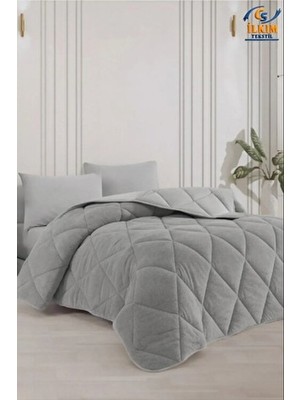 CS İlkim Çift Kişilik Lüx Welsoft Yorgan 195x215 Çift Taraflı Silikon Dolgu Malzemesi ile Konfor