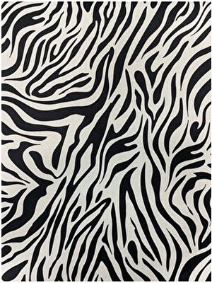 Çataloğlu Tekstil Zebra Desenli Dijital Baskı Koltuk Örtüsü Kaliteli Rachel Kumaş