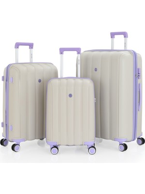 MÇS Üçlü Polipropilen Valiz Seti V305 76 cm Su İtici Kumaş Teflon ile Dayanıklı Tasarım