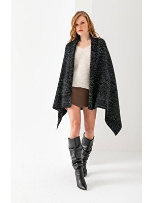 Wega Moda Simli Düz Örgü Omuz Şalı, Şık Rahat Yumuşak Dokulu Omuz Şalı, Omuz Aksesuarı, Omuz Atkısı, Omuz Şalı